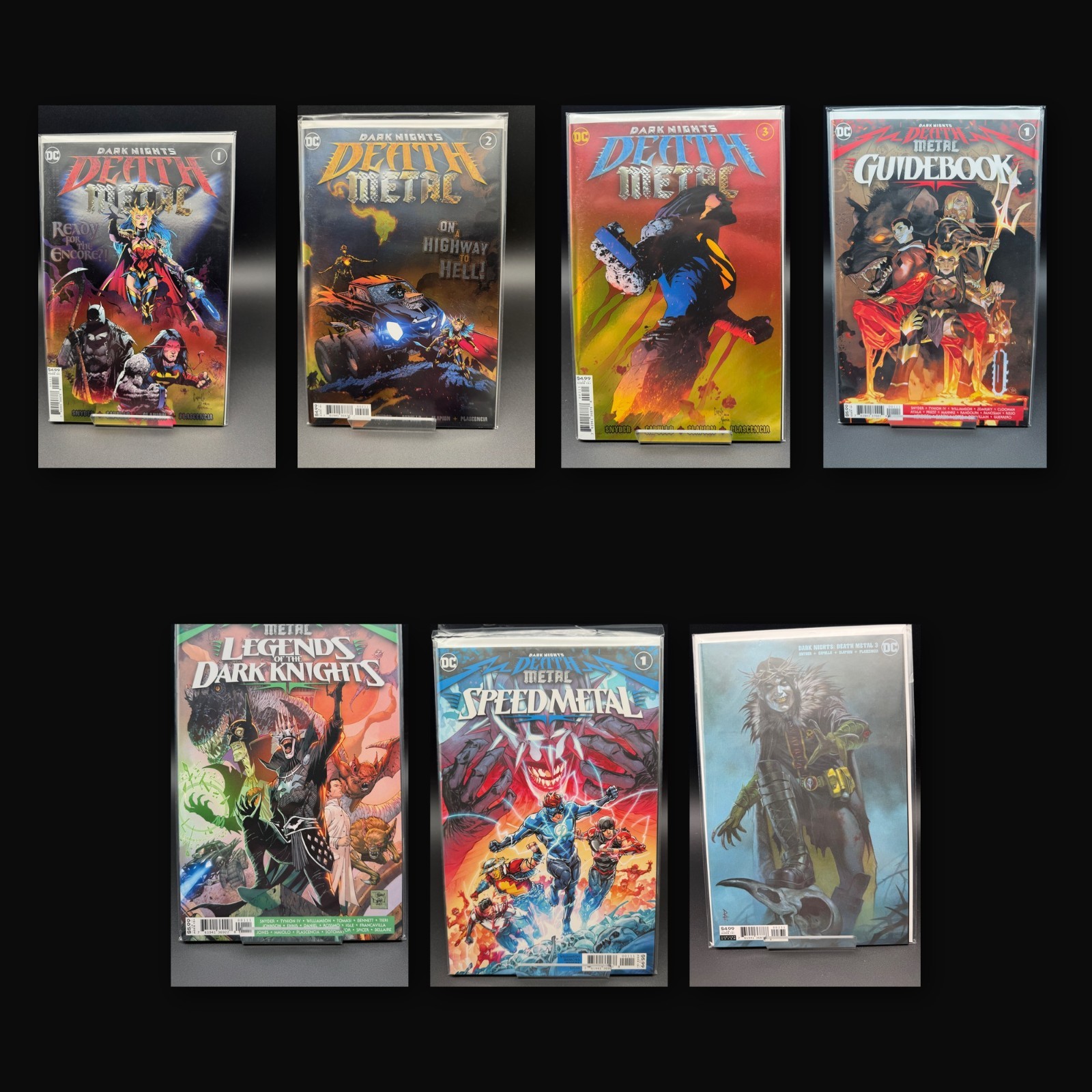 Dark Nights Death Metal Lot 7 DC 1 2 3 Variant Guidebook Speed Metal Snyder 2020 Dark Nights Death Metal Lot 7 DC 1 2 3 Variant Guidebook Speed Metal Snyder 2020