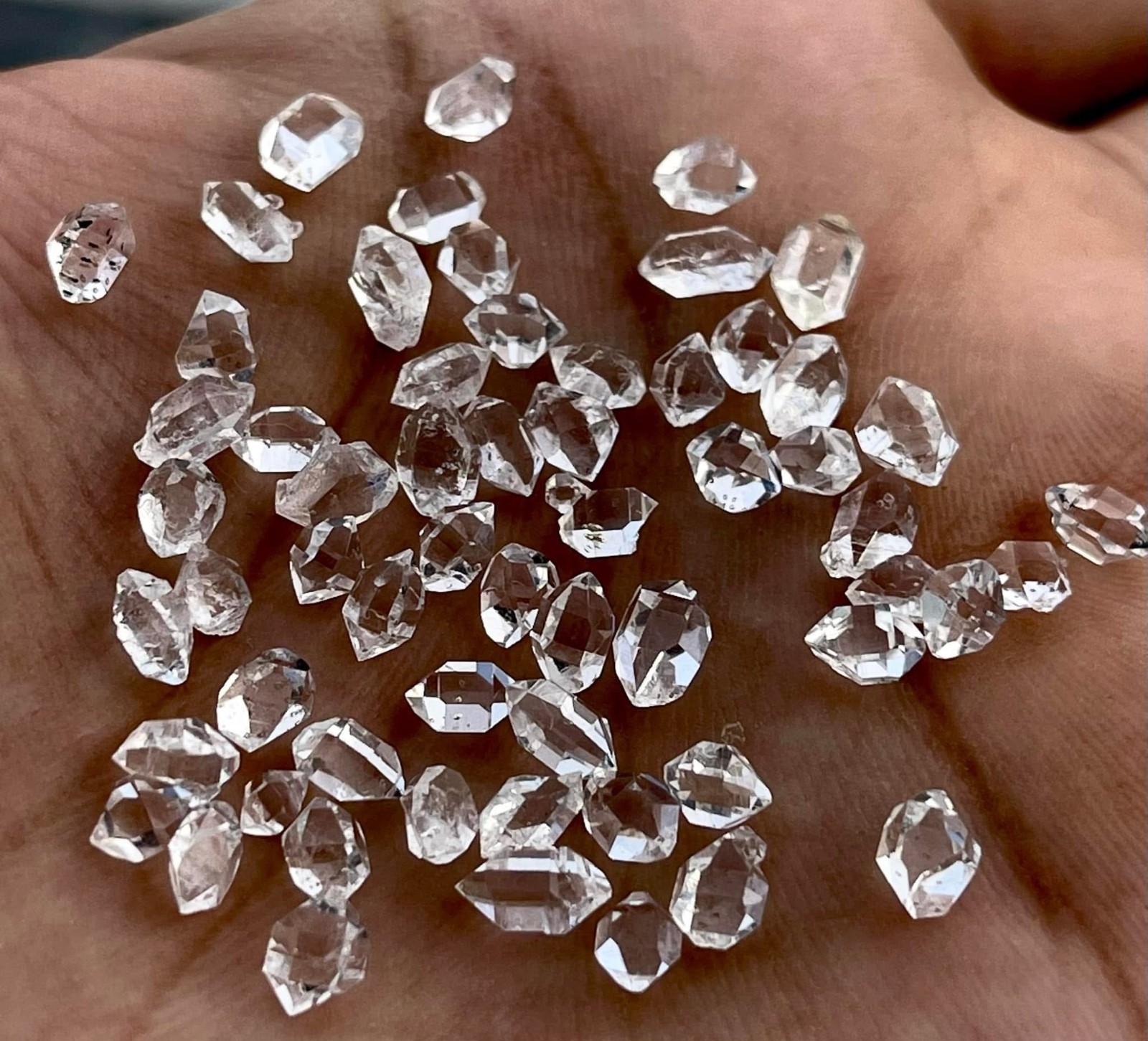 200 PCS Herkimer Diamond Quartz Crystal Lot @ Mineral Specimens