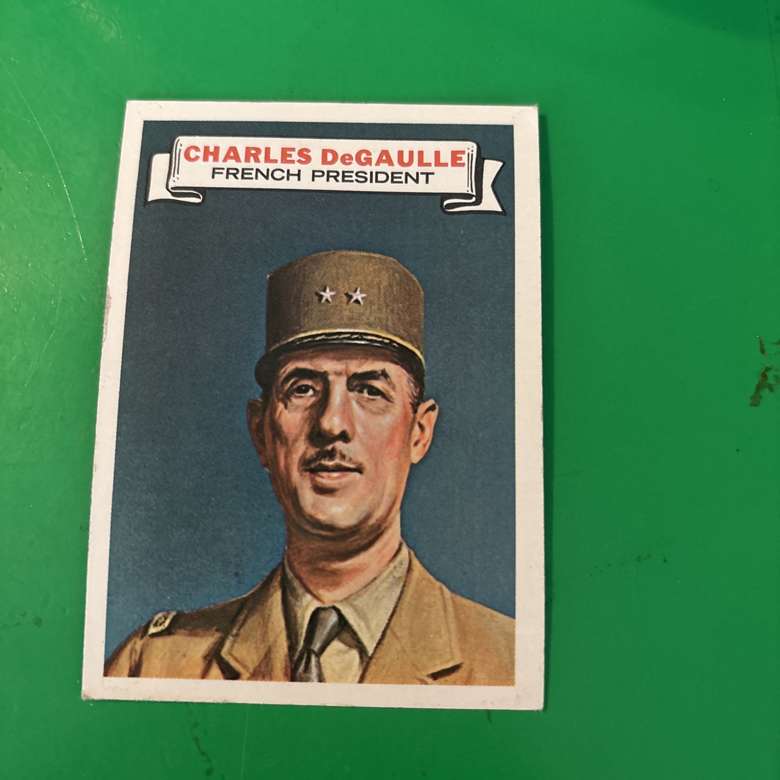 1969 Topps Who Am I? Trading Cards - Charles DeGaule #19 1969 Topps Who Am I? Trading Cards - Charles DeGaule #19