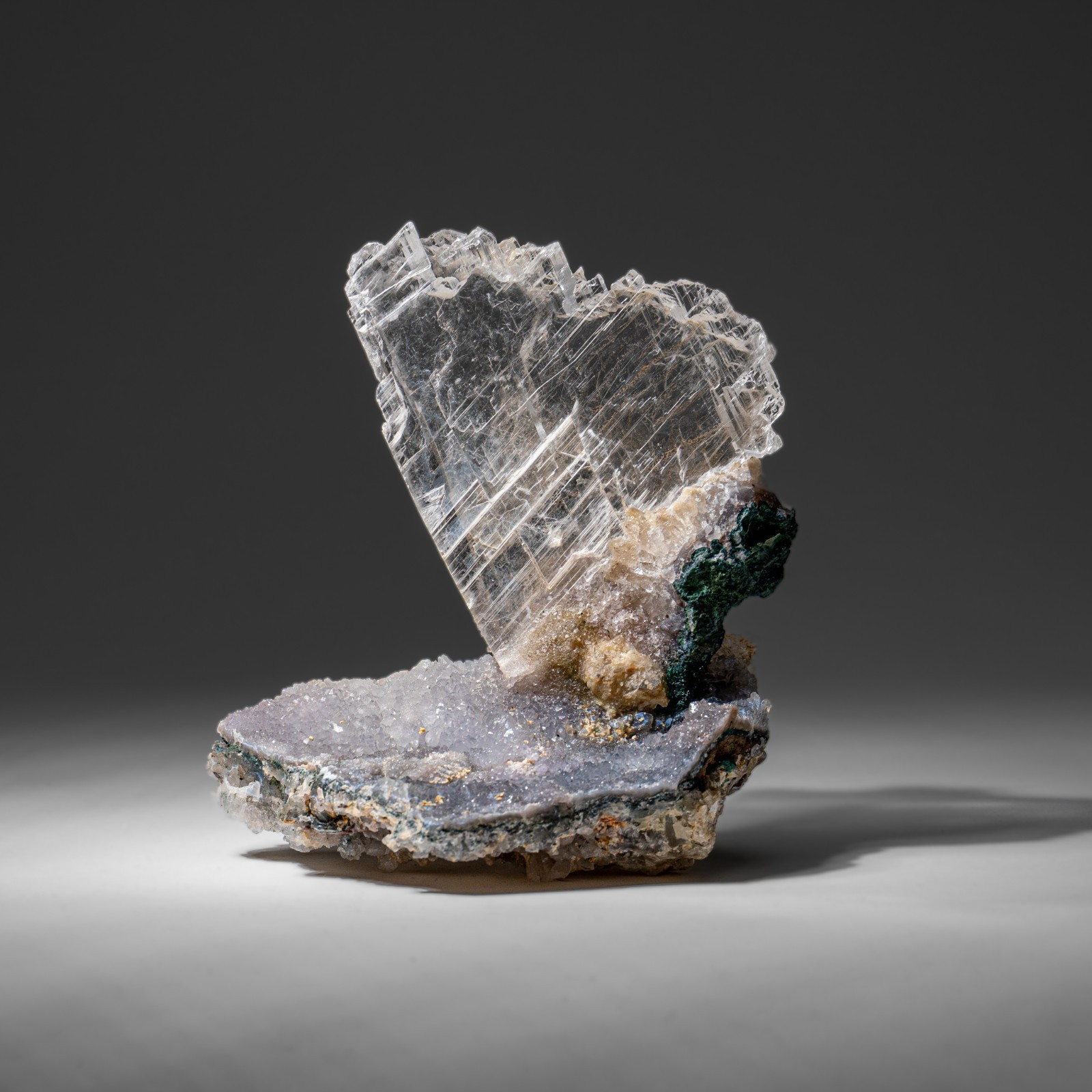 Gypsum Var. Selenite on Matrix from Rio Grande do Sul, Brazil (1.5 lbs)