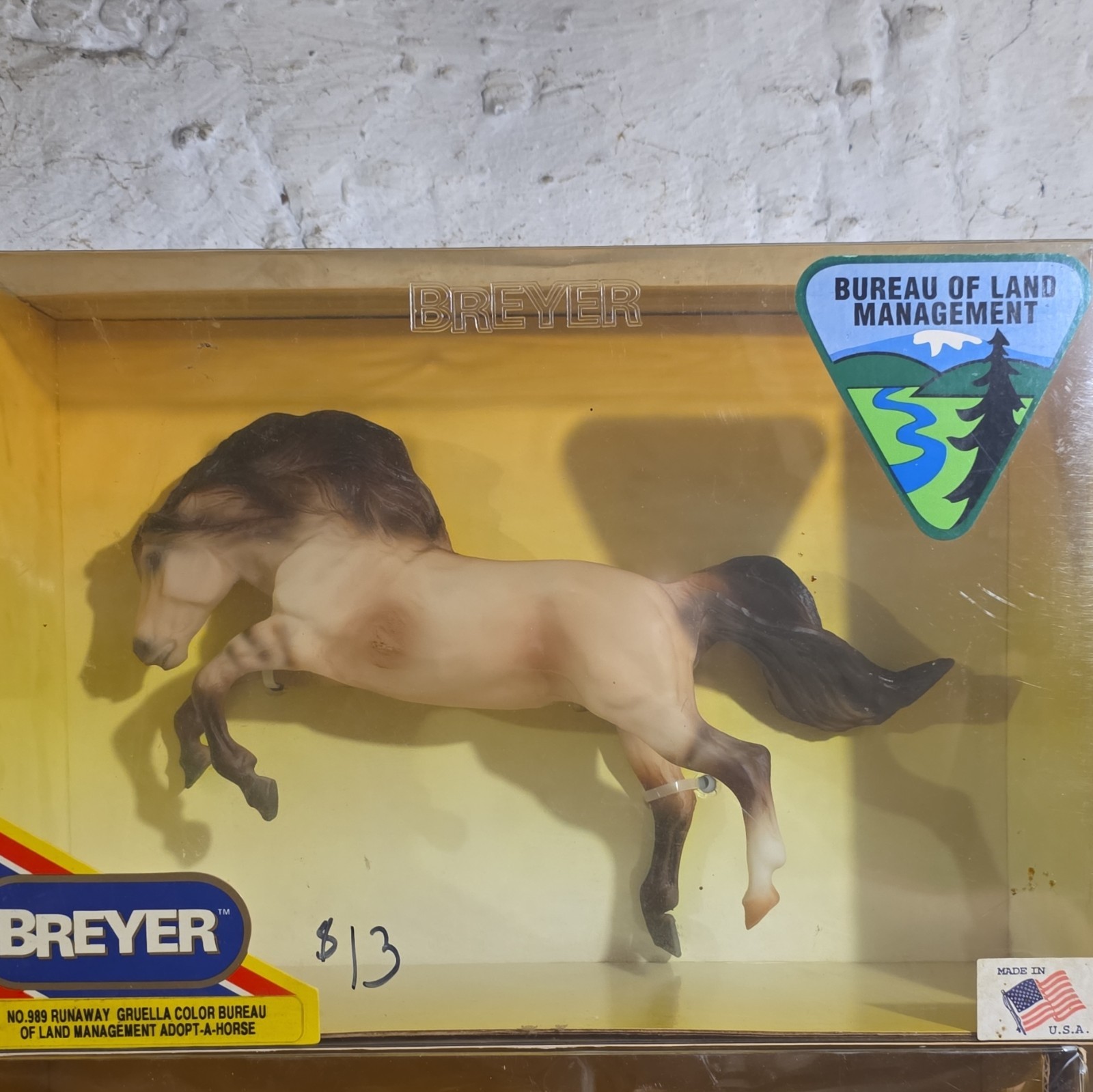 Breyer BLM Runaway Grulla Adopt-A-Horse Plastic Horse Figurine w/ Box