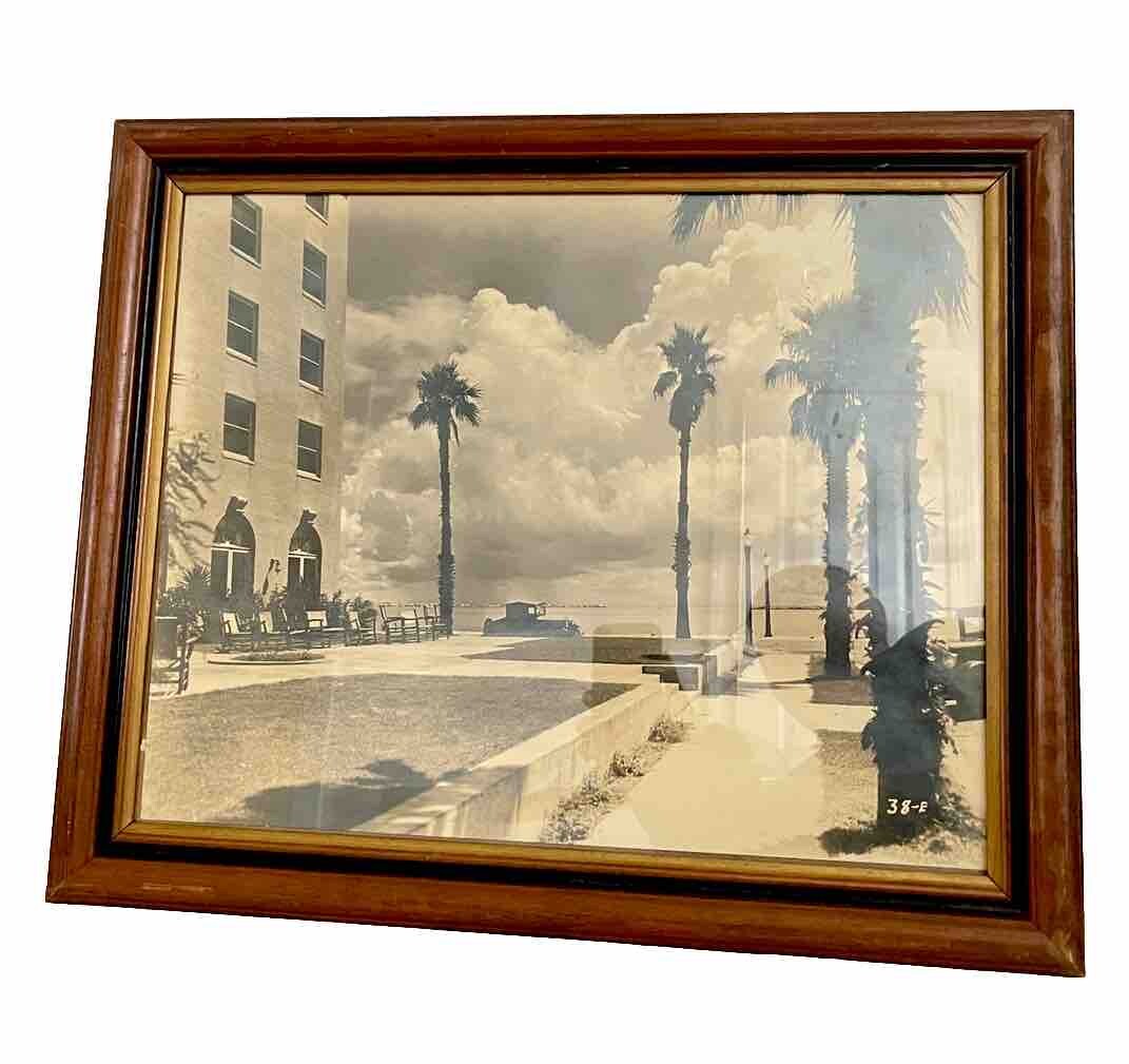 Vintage Corpus Christi Texas~Princess Louise Hotel~Waterfront~1937 16” x 20”