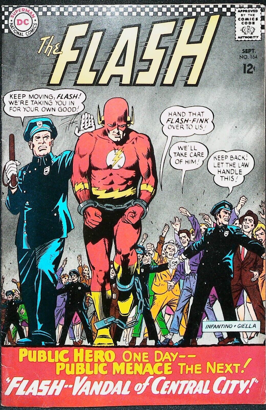 The Flash #164 Vol 1 (1966) - *Pied Piper Appearance* - Mid Grade