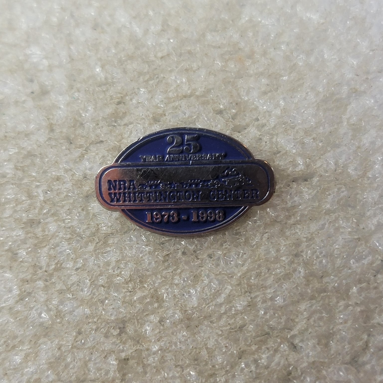 NRA Whittington Center 25 Year Anniversary Pinback Button 1973-1998