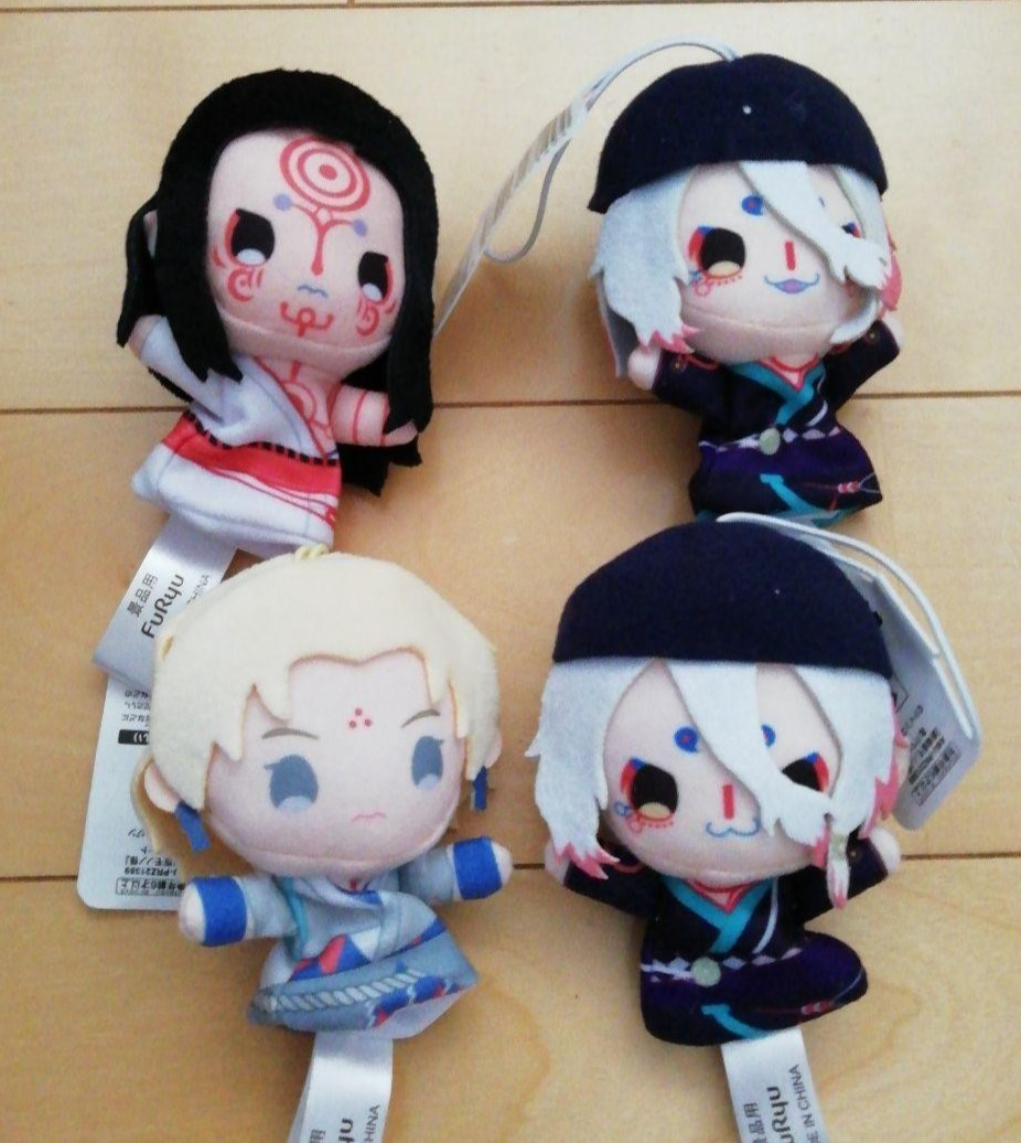 Mononoke the Movie Finger Puppet Plush Mascot Set of 4 FuRyu 10cm Japan NEW Mononoke the Movie Finger Puppet Plush Mascot Set of 4 FuRyu 10cm Japan NEW
