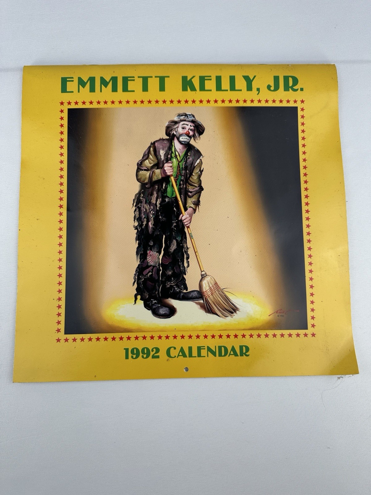 Vintage 1992 Emmett Kelly Jr Clown Calendar
