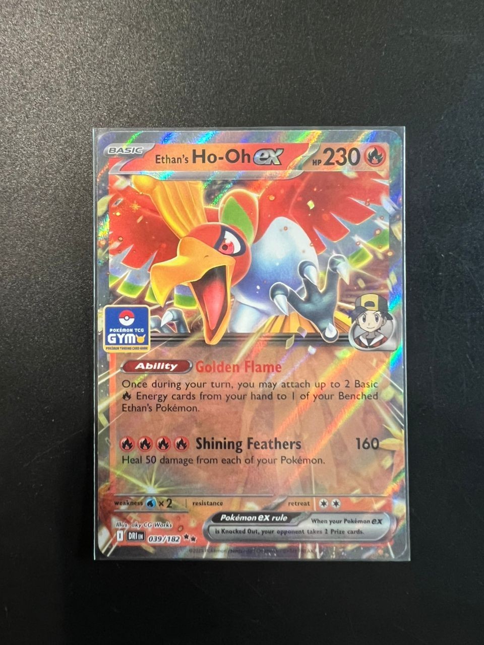 Lot of 3, Ethan\'s Ho-oh ex, Team Rocket Petrel, Shaymin GYM Asia promo