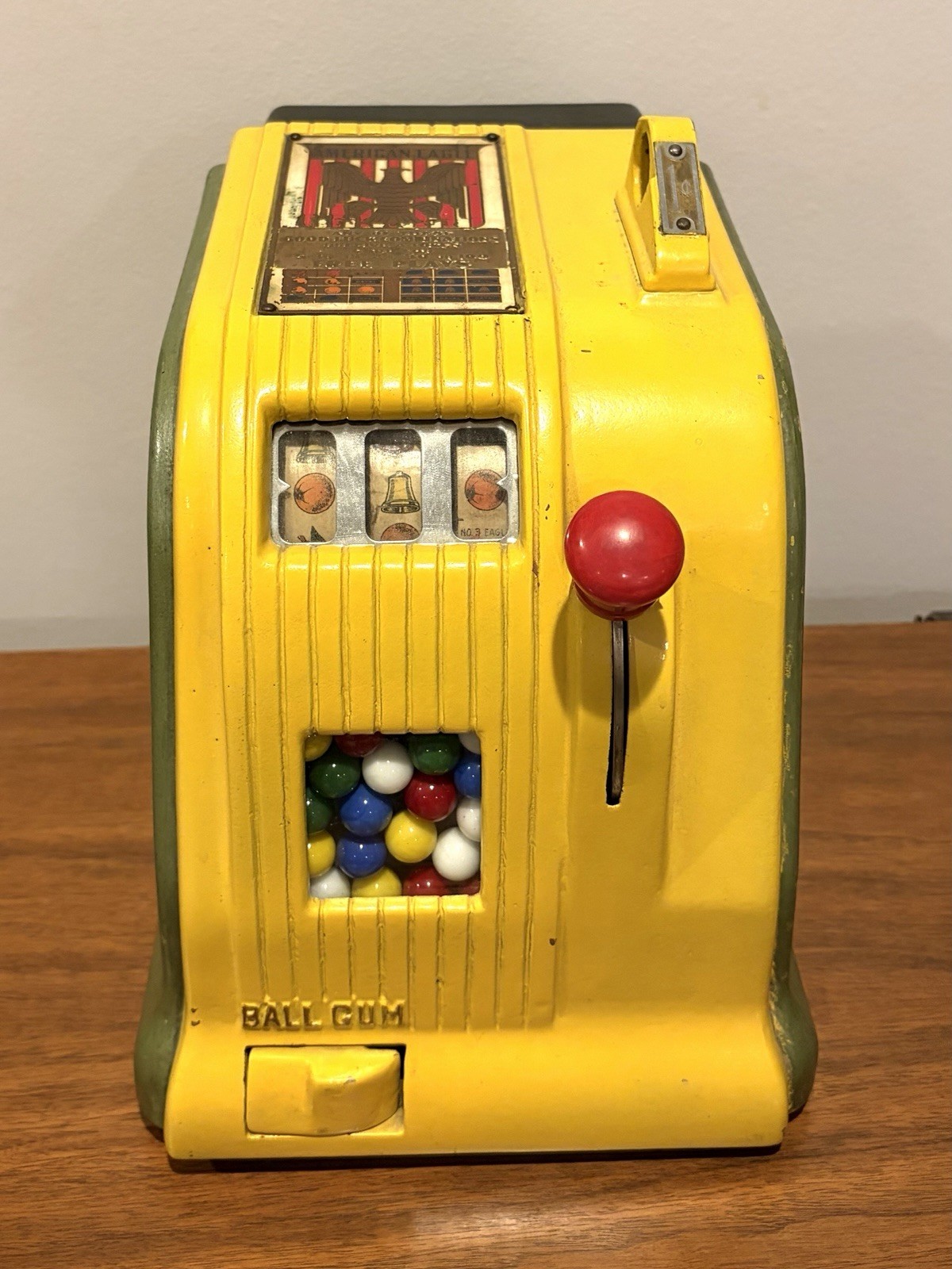 Vintage Daval American Eagle One Cent Penny Free Play Coin Op Trade Stimulator Vintage Daval American Eagle One Cent Penny Free Play Coin Op Trade Stimulator