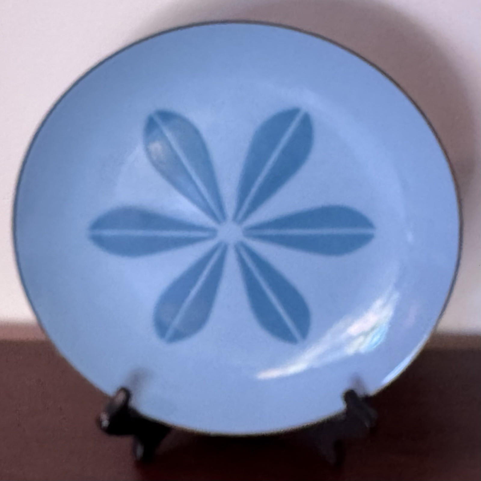 Vintage Cathrineholm Turquoise & White Lotus Pattern Enamelware 10