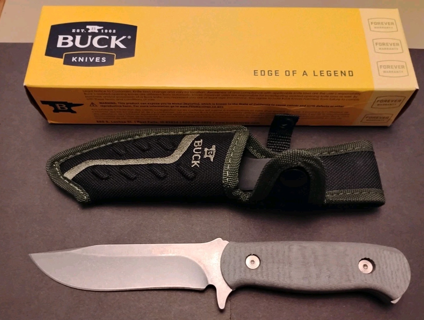 Buck USA Sentry 822 Fixed Blade Knife 5\