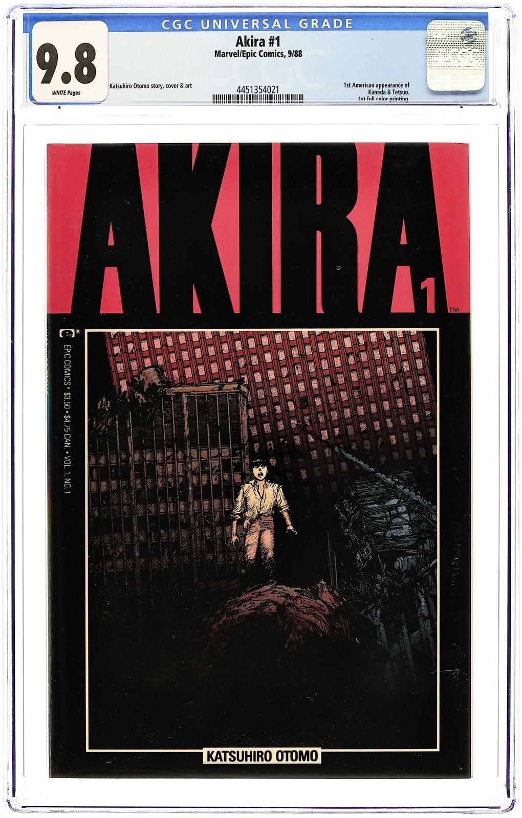 Akira #1 CGC 9.8 1988 4451354021