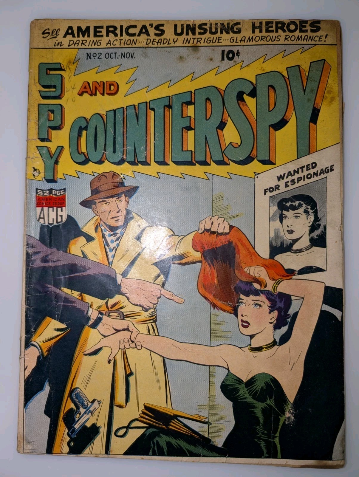 Spy and Counterspy 2 Pre Code Crime Golden Age 1949 ACG GGA Good Girl Art
