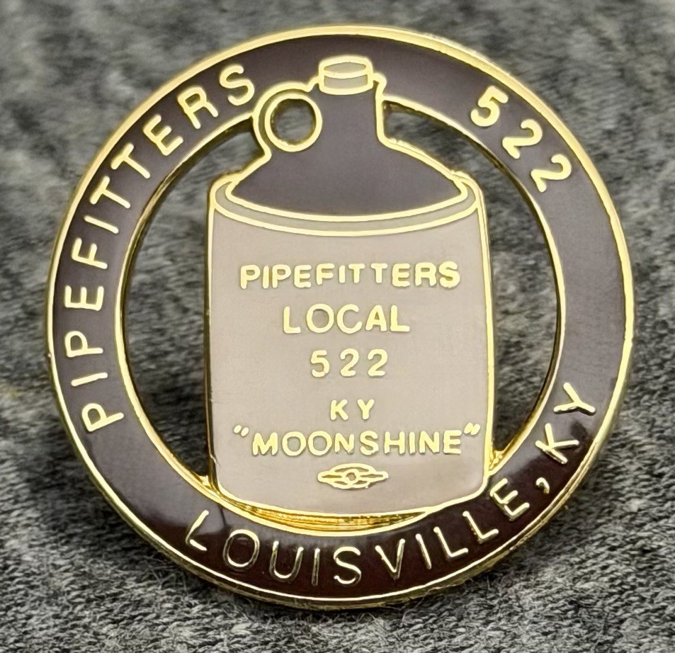 VTG UA Local 522 Pin Louisville Kentucky Plumbers Pipefitters Steamfitters