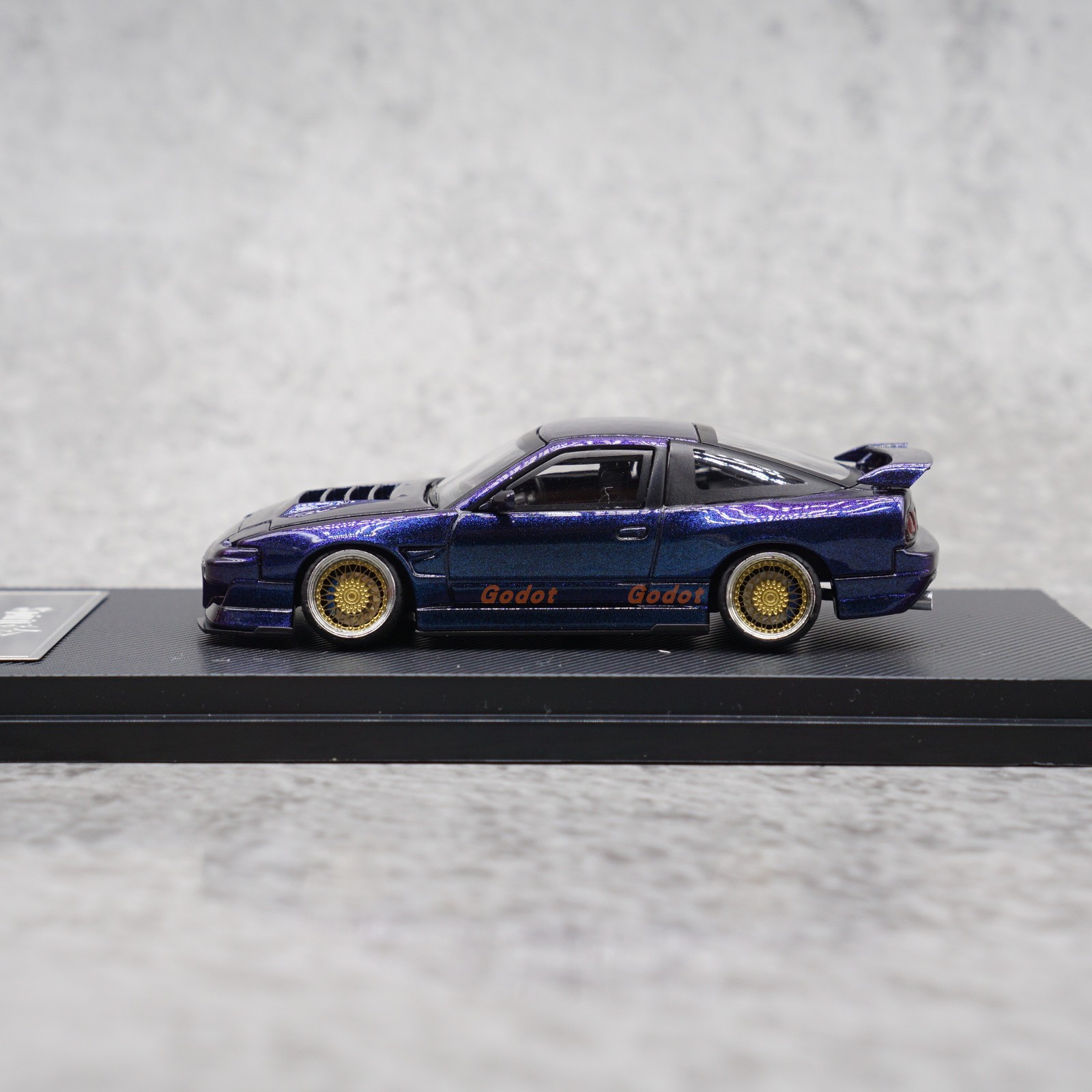 1:64 180SX Chameleon Custom Alloy Diecast Model Car Toy for Display
