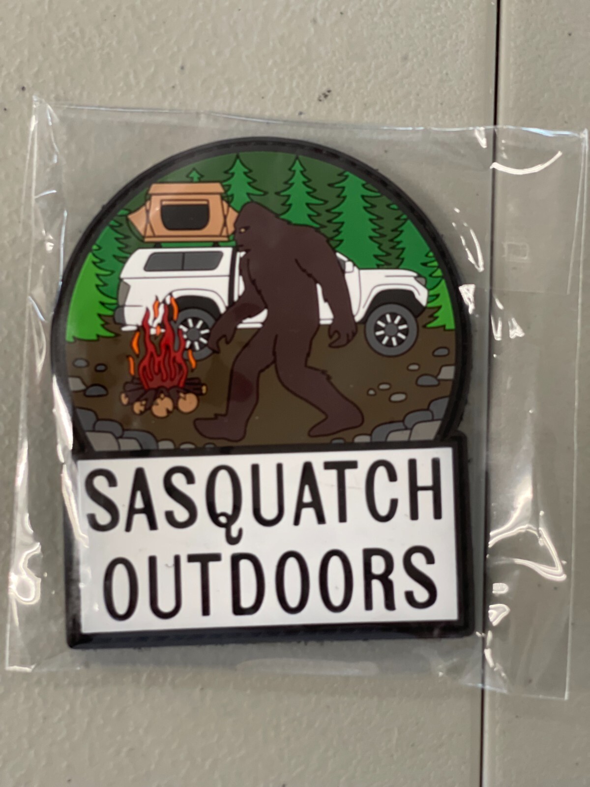 Bigfoot SASQUATCH PVC PATCH Discontinued RARE Voided PATCH Militaria retired