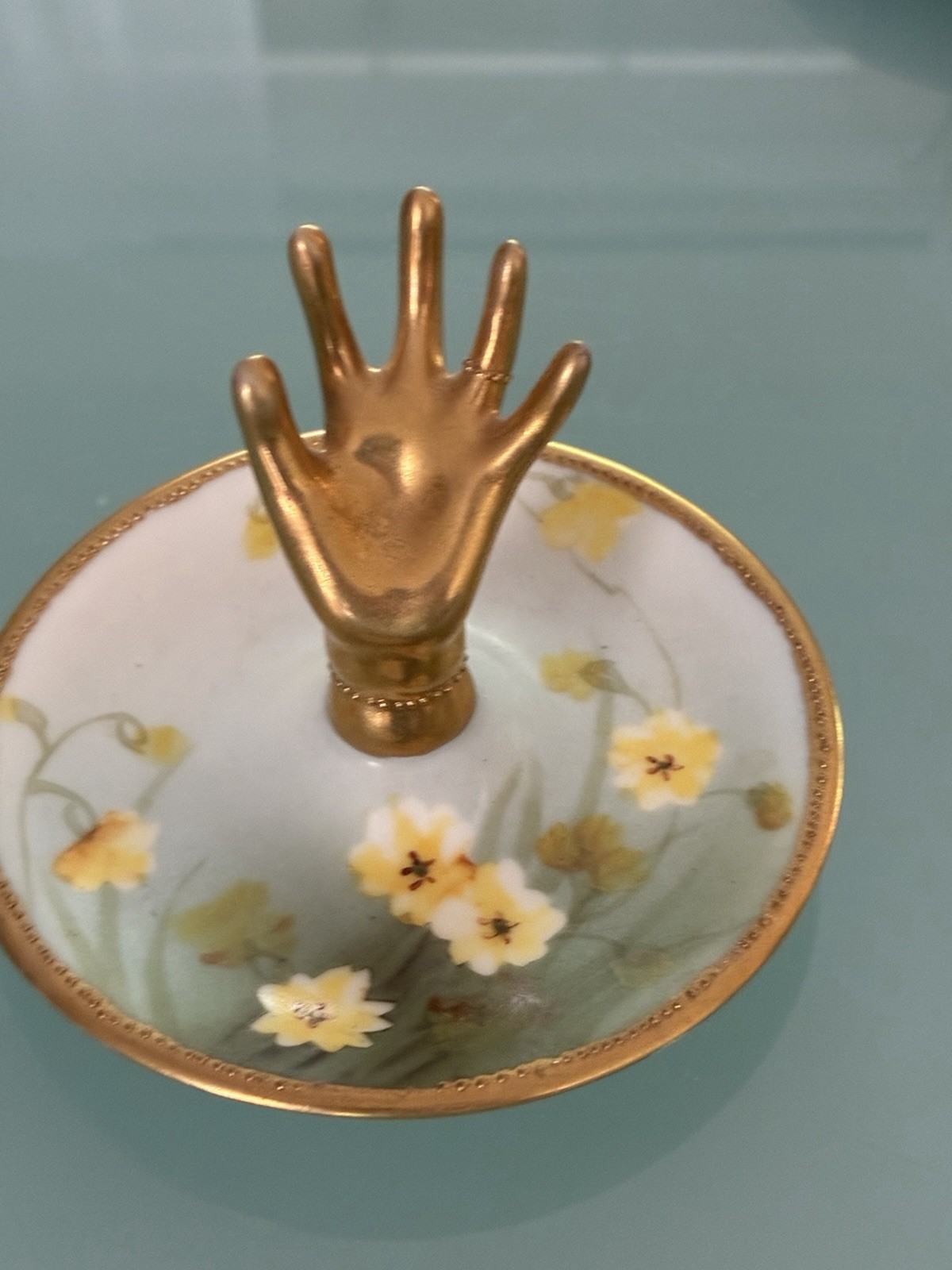 Nippon Vintage Hand Painted Ring Dish