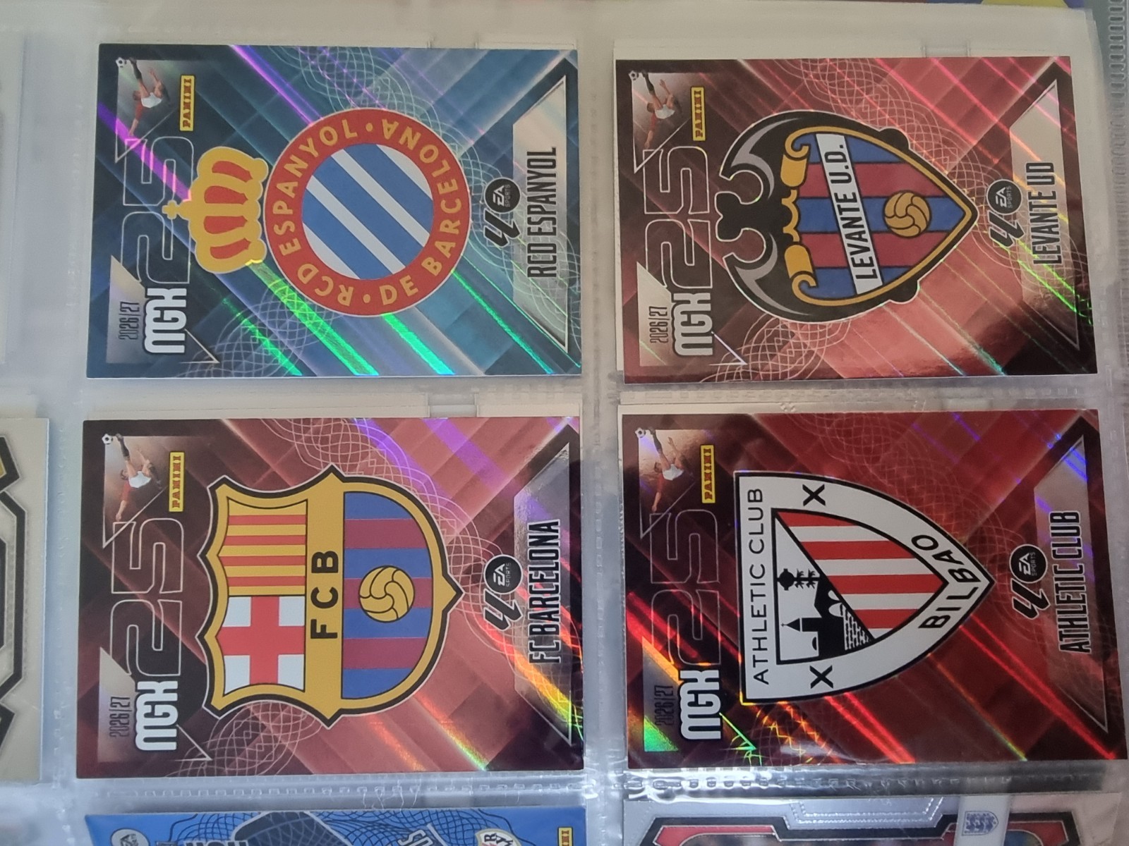 Panini Megacracks 25 2026-27 Lot 4 Insert Cards LaLiga Barça Espanyol #73 #37