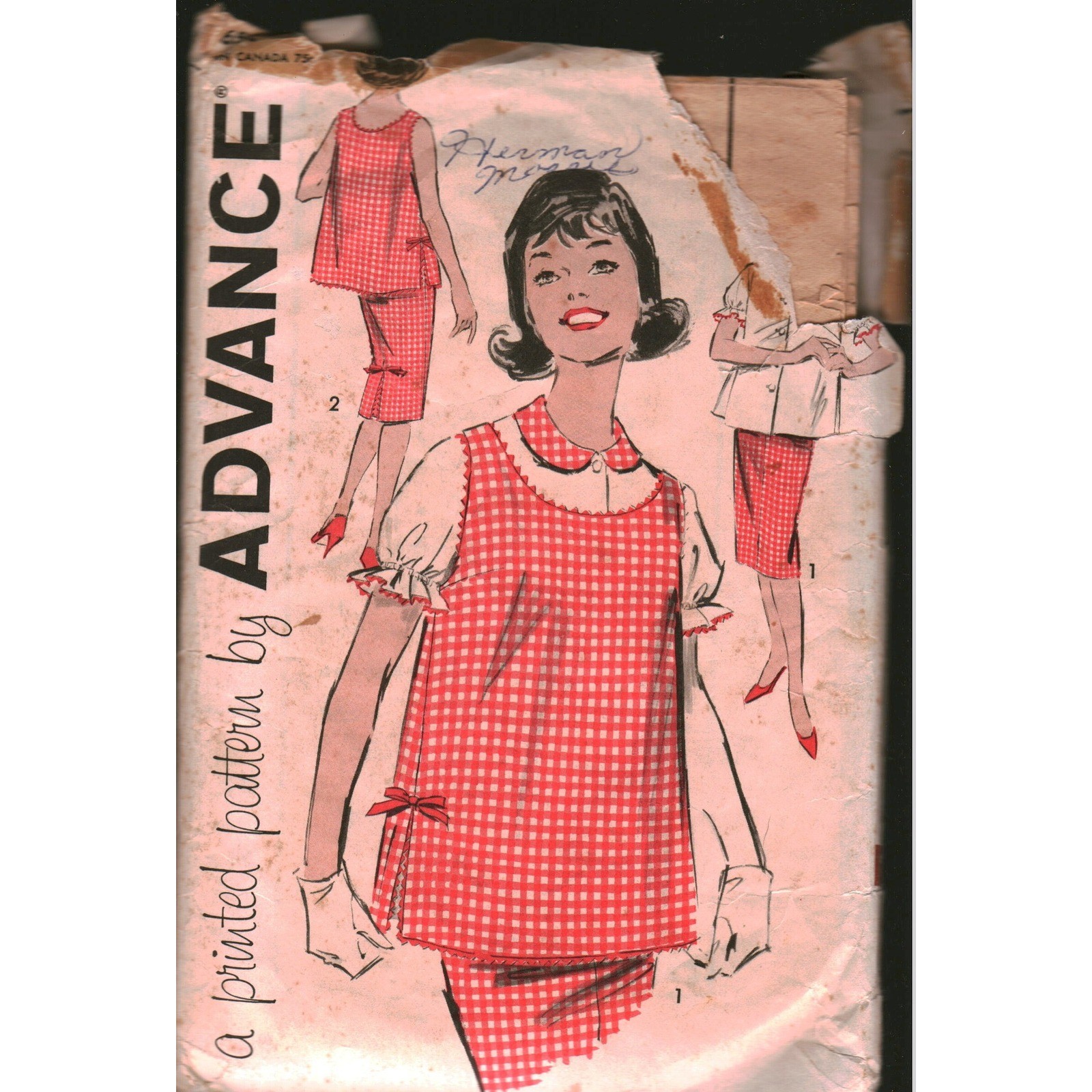 Vintage Advance 9268 Maternity Separates Sewing Pattern Blouse Skirt Overblouse Vintage Advance 9268 Maternity Separates Sewing Pattern Blouse Skirt Overblouse