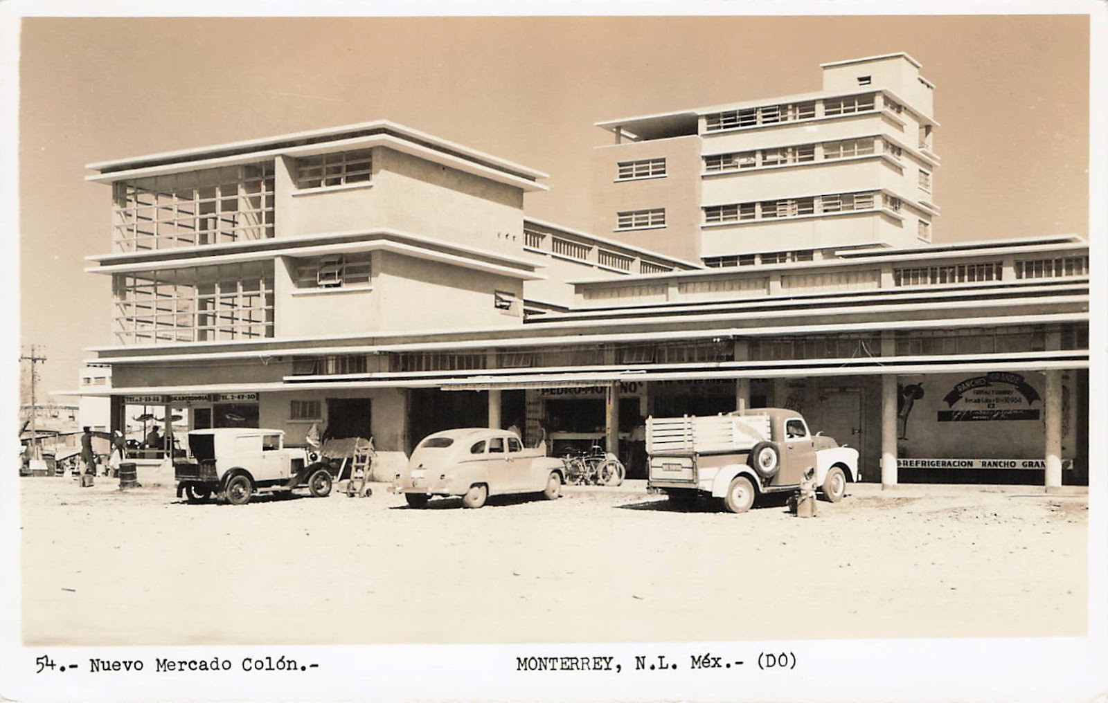 Postcard Mexico: RPPC Nuevo Mercado Colón, Monterrey, Nuevo Leon 1940\'s Postcard Mexico: RPPC Nuevo Mercado Colón, Monterrey, Nuevo Leon 1940\'s