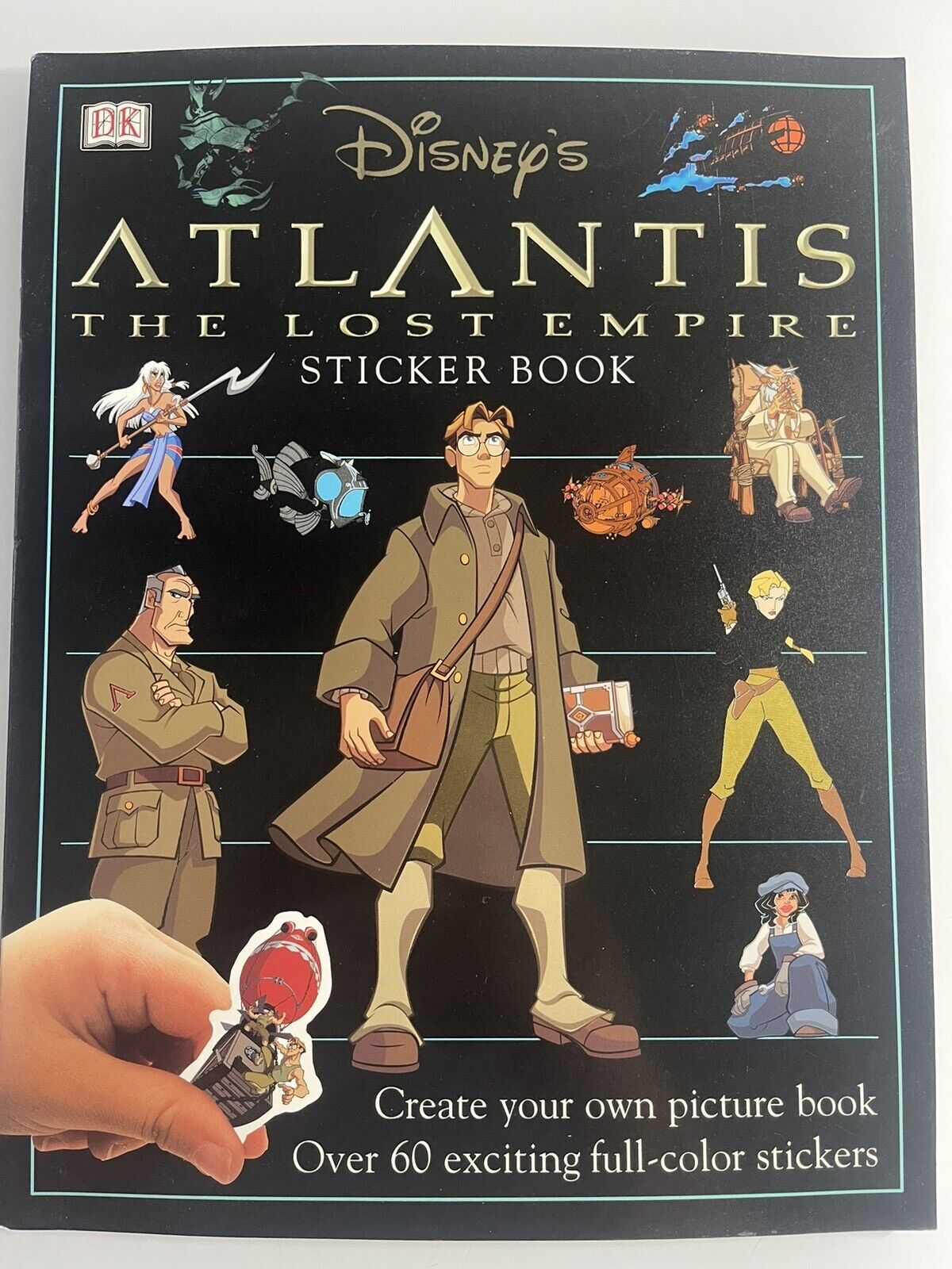 DISNEY ATLANTIS THE LOST EMPIRE STICKER BOOK 2001-RARE-