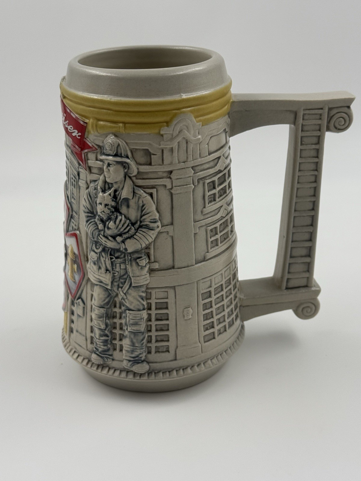 Budweiser Honor & Courage Firefighter Beer Stein CS470 Mug Vintage 2001 Bar