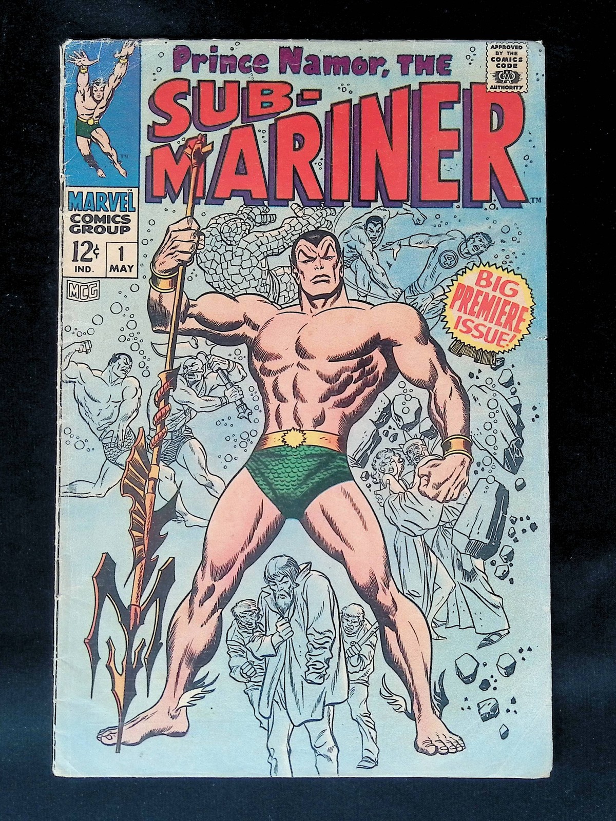 1968 Sub-Mariner 1 Big Premiere Issue Prince Namor Marvel