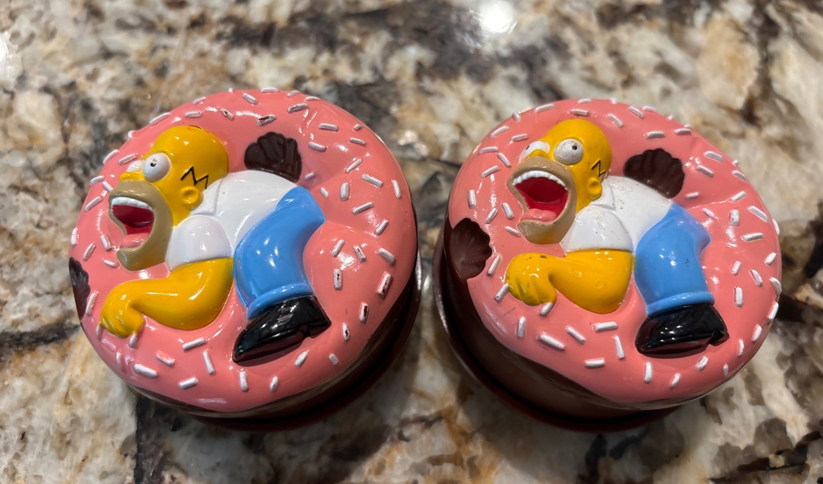 Two Vintage Homer Simpson & Doughnut