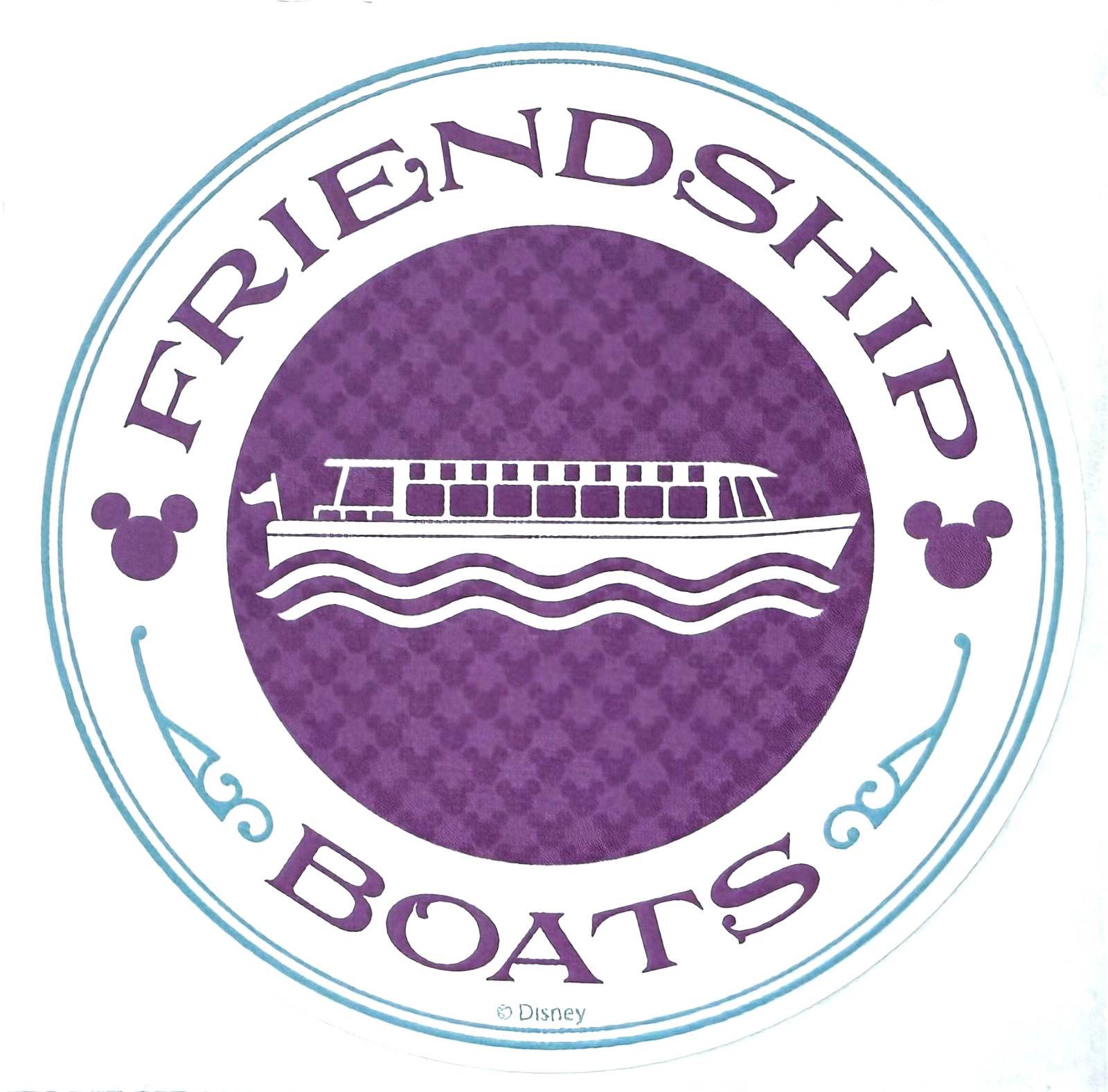 Walt Disney World Friendship Boat Sticker EPCOT 3