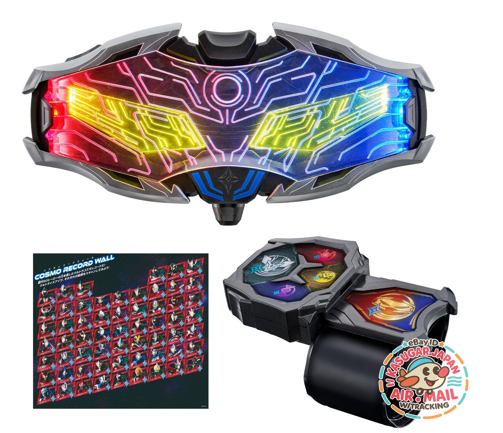 Bandai DX Ultra Eyes Set Ultraman Zero Ultraman 60th Anniv. ver from Japan