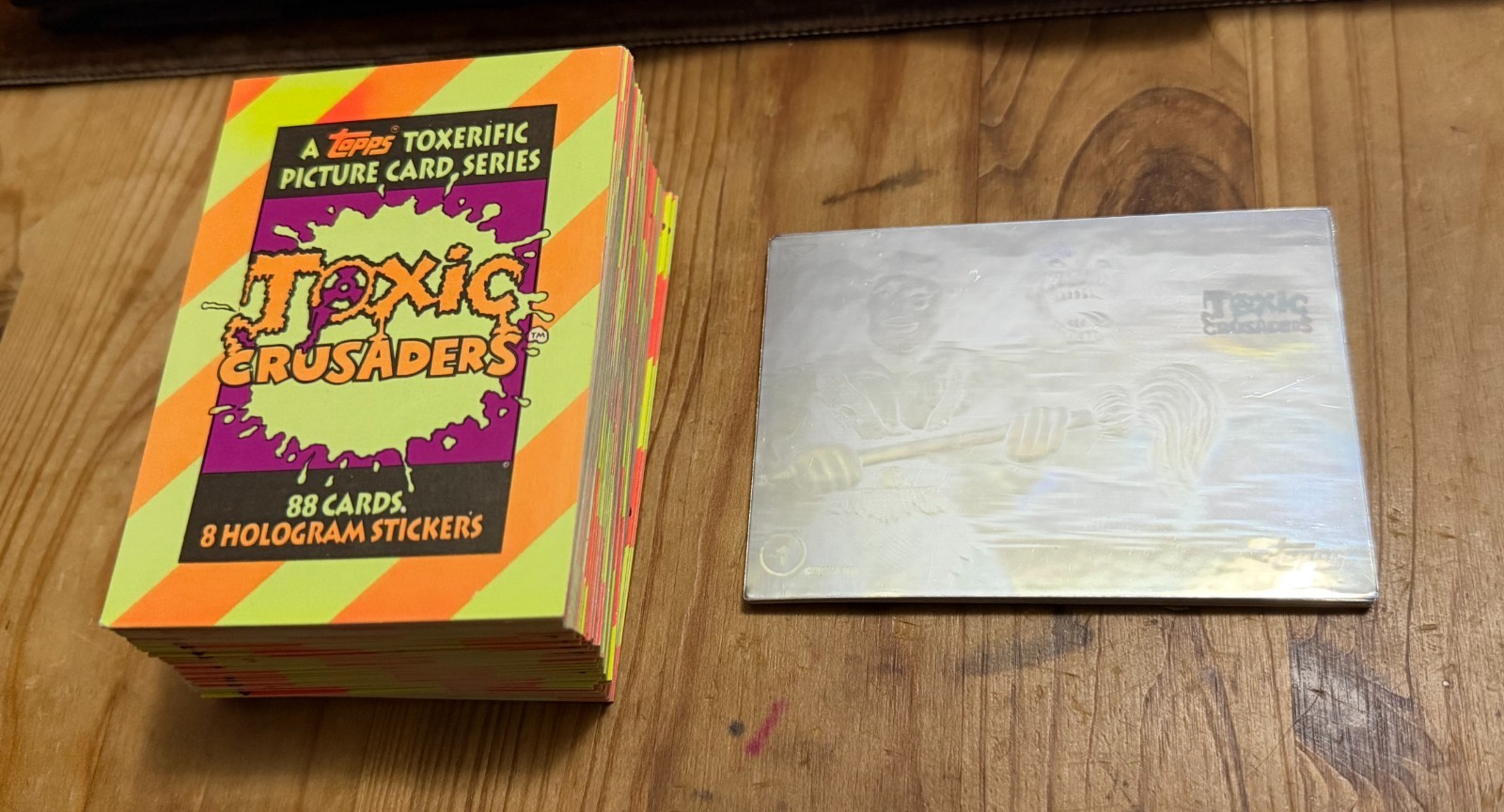 1991 Topps Toxic Crusaders COMPLETE SET of 1-88 Base Cards w/ 1-8 Holograms