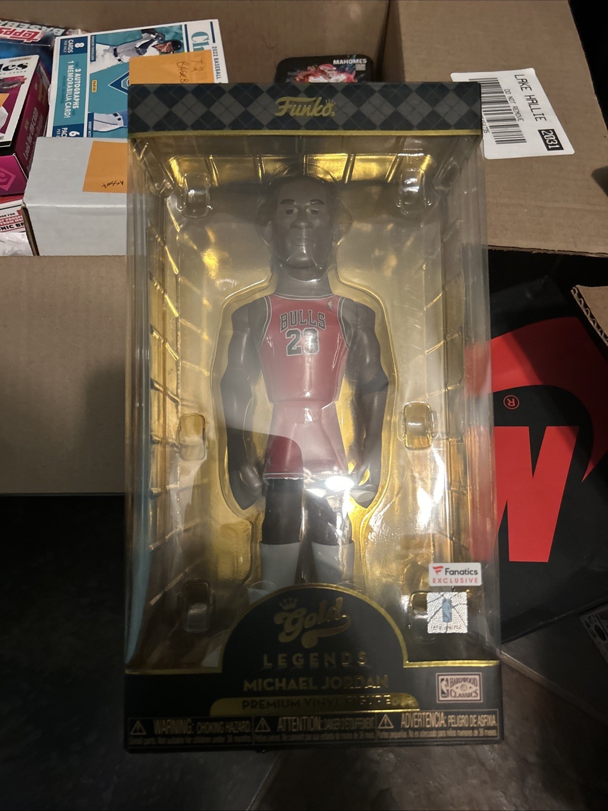 Michael Jordan Fanatics Exclusive Funko Gold 12