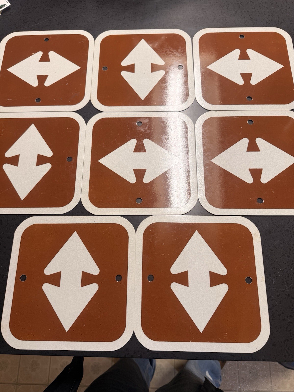 VTG NOS USFS NATIONAL FOREST TRAIL SIGN LOT OF 13