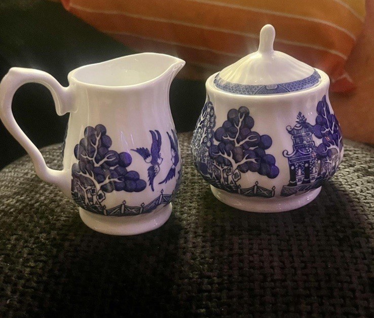 Vintage China Royal Cuthbertson Creamer Set