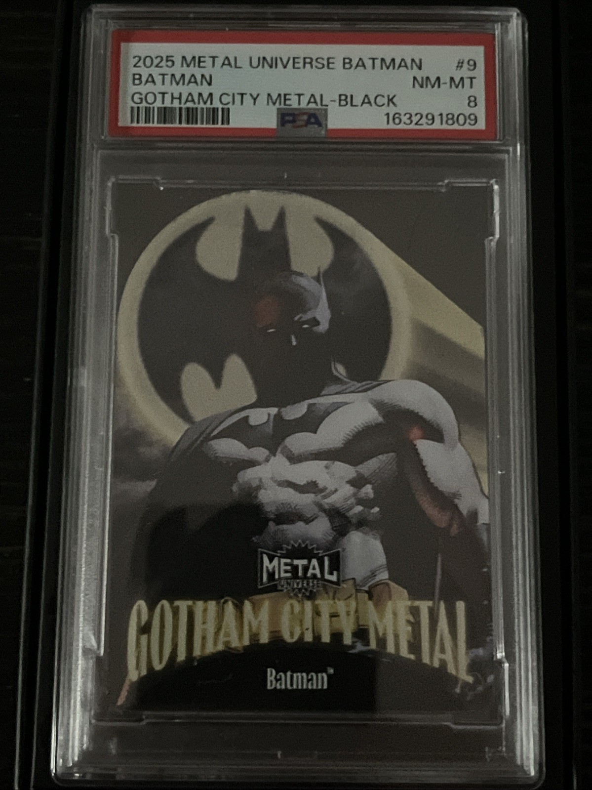 2025 Metal Universe Batman Gotham City Metal Black 1 Of 5 GM-9 PSA 8 * Pop 1 *