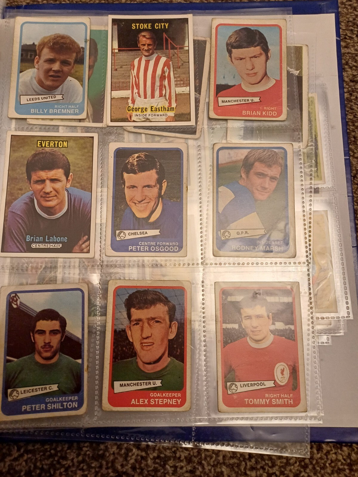 A & BC Football Cards Set 1968-70 