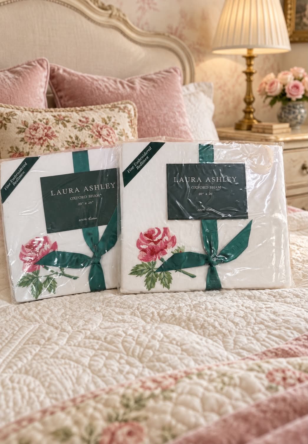 STUNNING VINTAGE LAURA ASHLEY ROSAMUNDA OXFORD PILLOWCASE SHAMS X 2 🌺 RARE🌺 STUNNING VINTAGE LAURA ASHLEY ROSAMUNDA OXFORD PILLOWCASE SHAMS X 2 🌺 RARE🌺