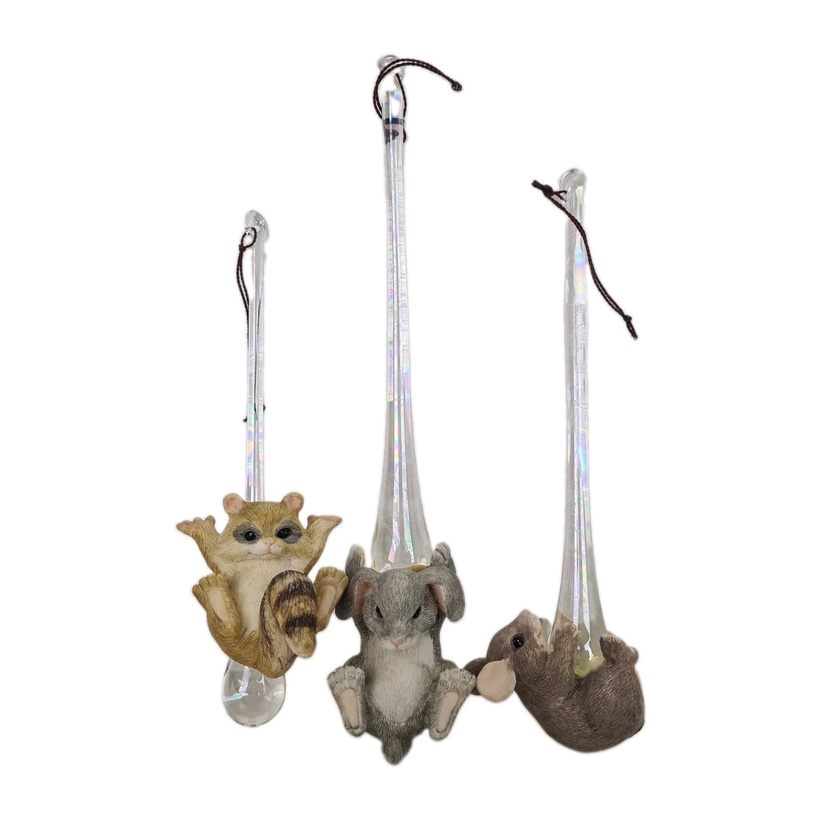 🚨 Charming Tails By Dean Griff Springtime Showers Set Of 3 89563 Ornament Vntg