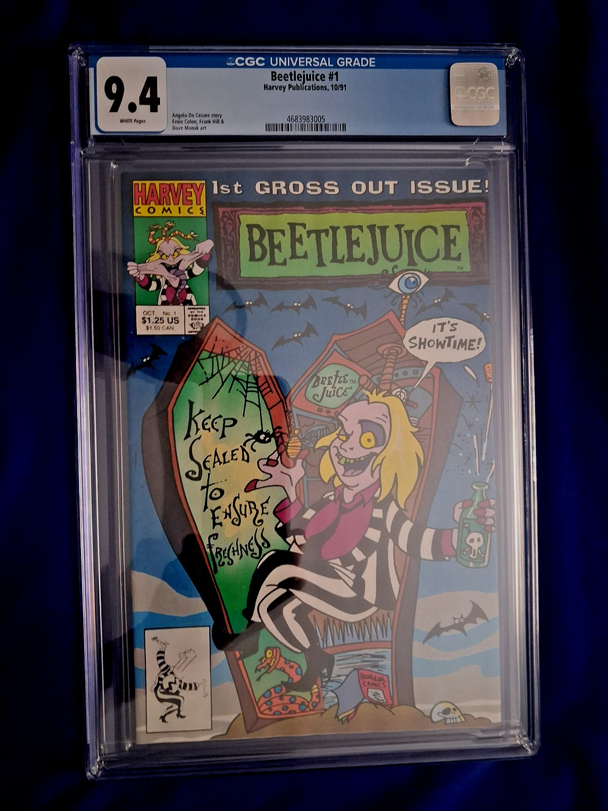 Harvey Comics, Beetlejuice Oct #1, CGC 9.4, WAS $149.00-NOW $99.00 Harvey Comics, Beetlejuice Oct #1, CGC 9.4, WAS $149.00-NOW $99.00