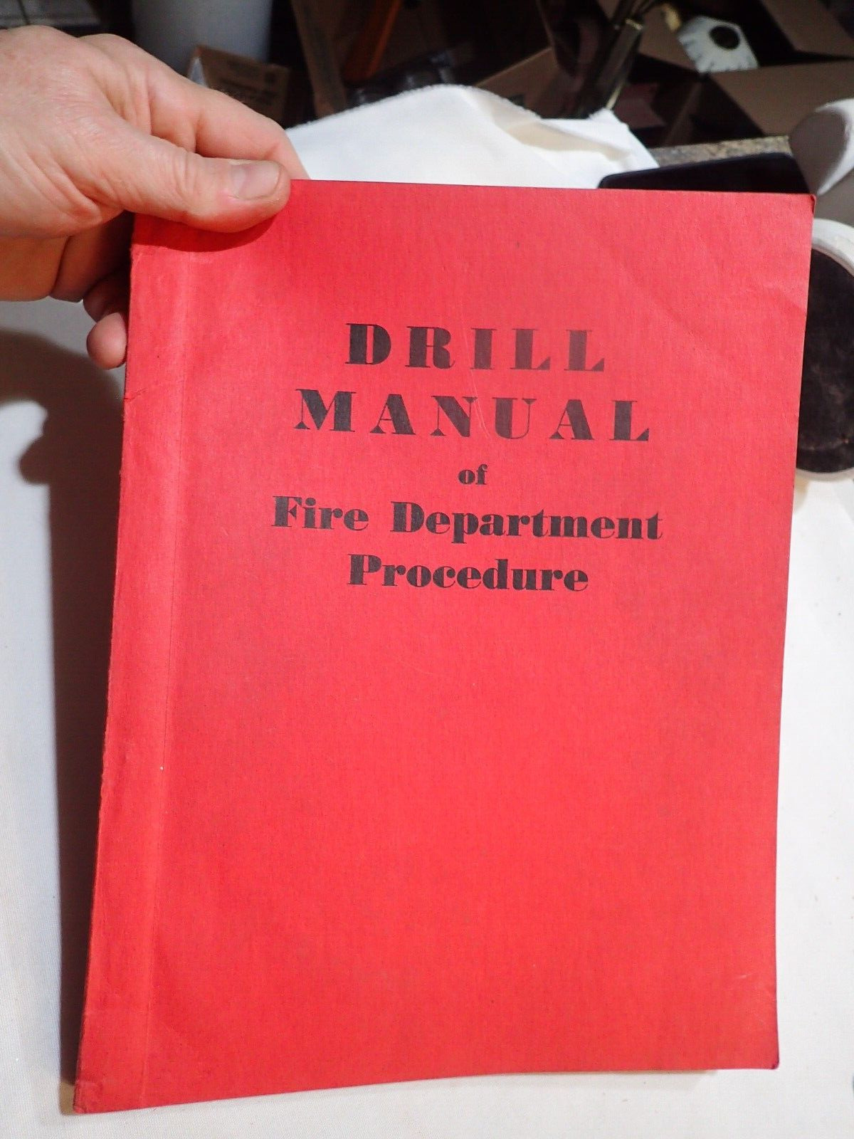 Vintage 1944 Drill Manual of Fire Department Procedures  Los Angeles Fire Relief