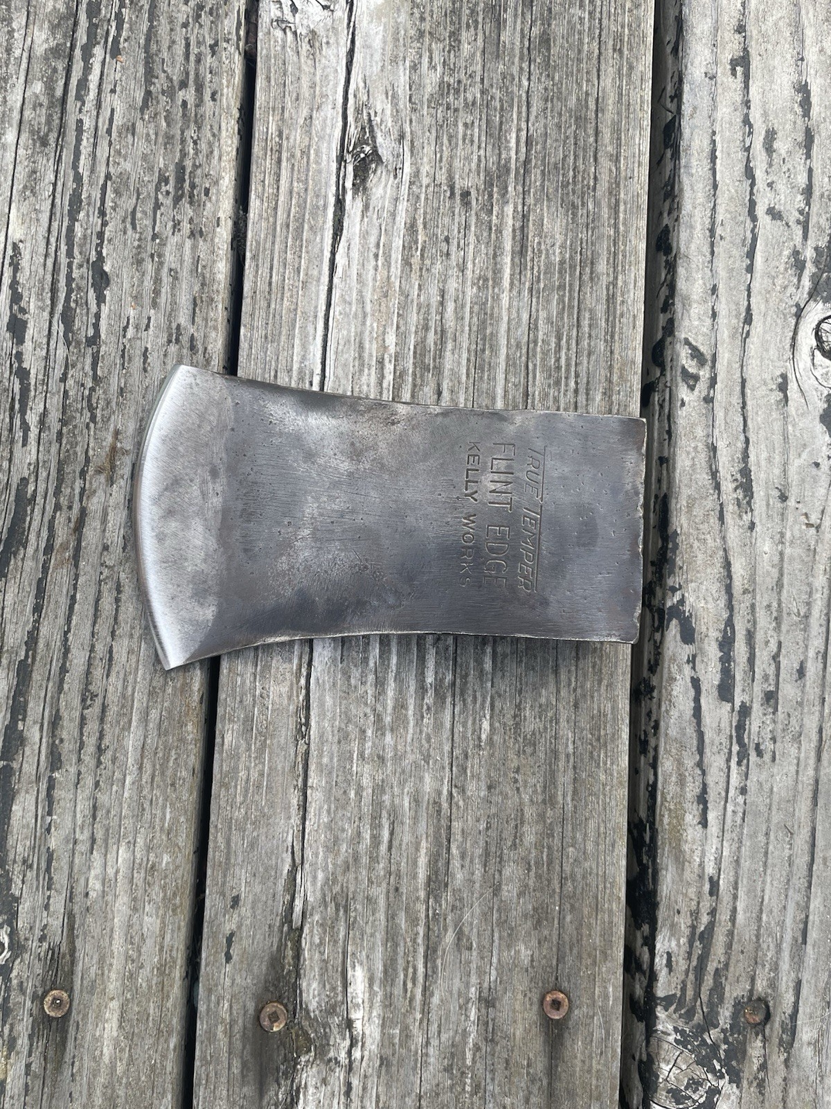 Vintage True Temper Kelly Works Flint Edge Boys Axe Head 2 Lbs 2 Oz Sharp