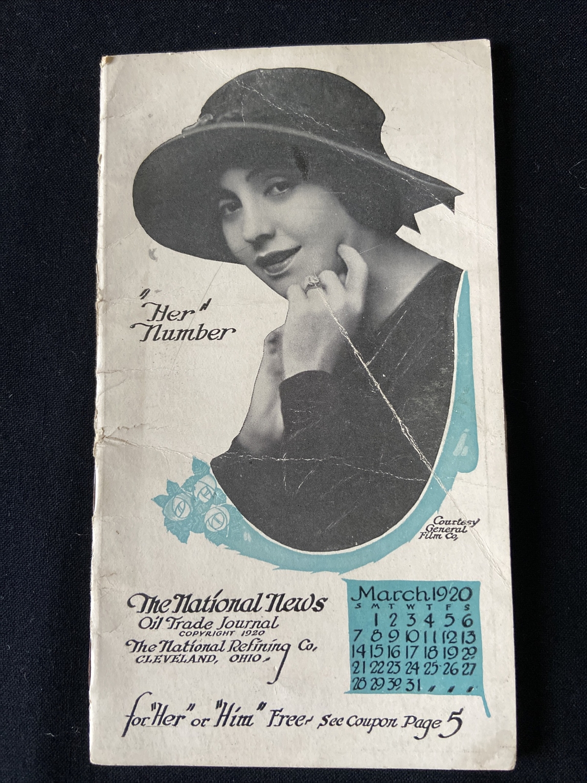 Vintage Advertising National Refining Co The National News 1920 General Film Co