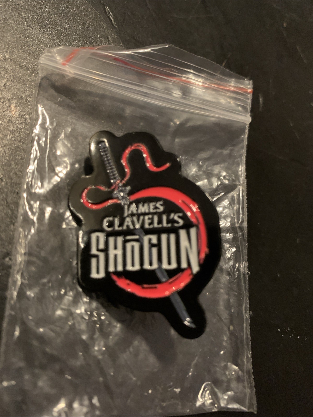 James Clavell\'s Shogun Enamel Pin Promo From Black stone Publishing SDCC 2025
