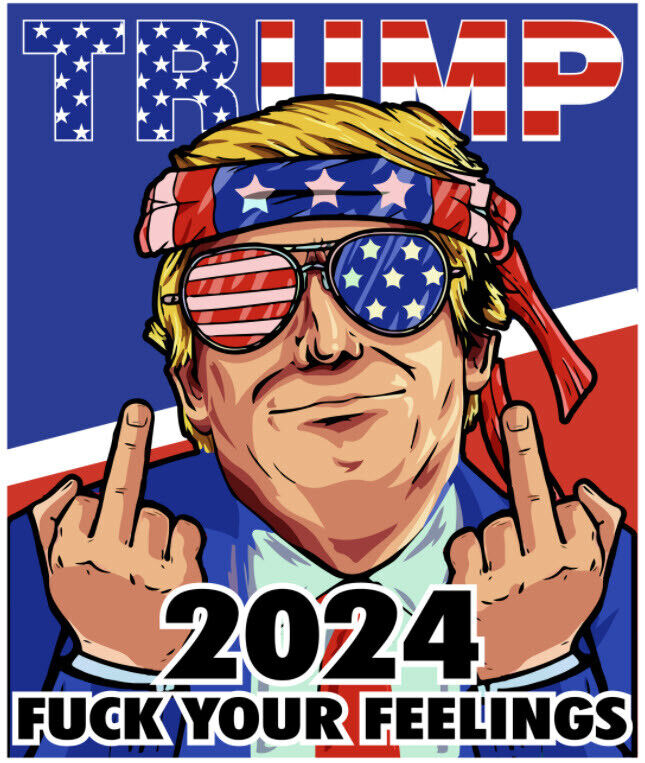 Trump 4x5 Inch Sticker Decal 2024 Made IN USA Anti Biden Maga Trump 2024