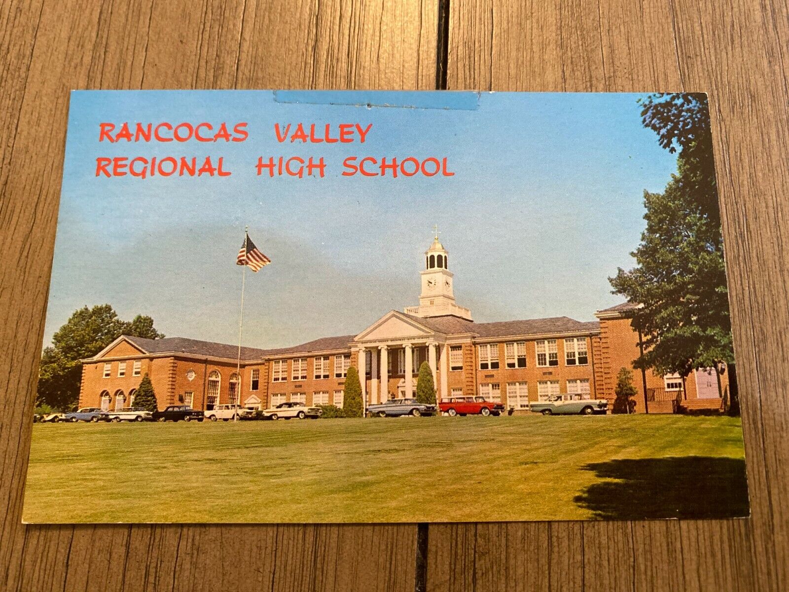 RANCOCAS VALLEY REGIONAL HIGH SCHOOL  Mount Holly, New Jersey 1960\'s Postcard  