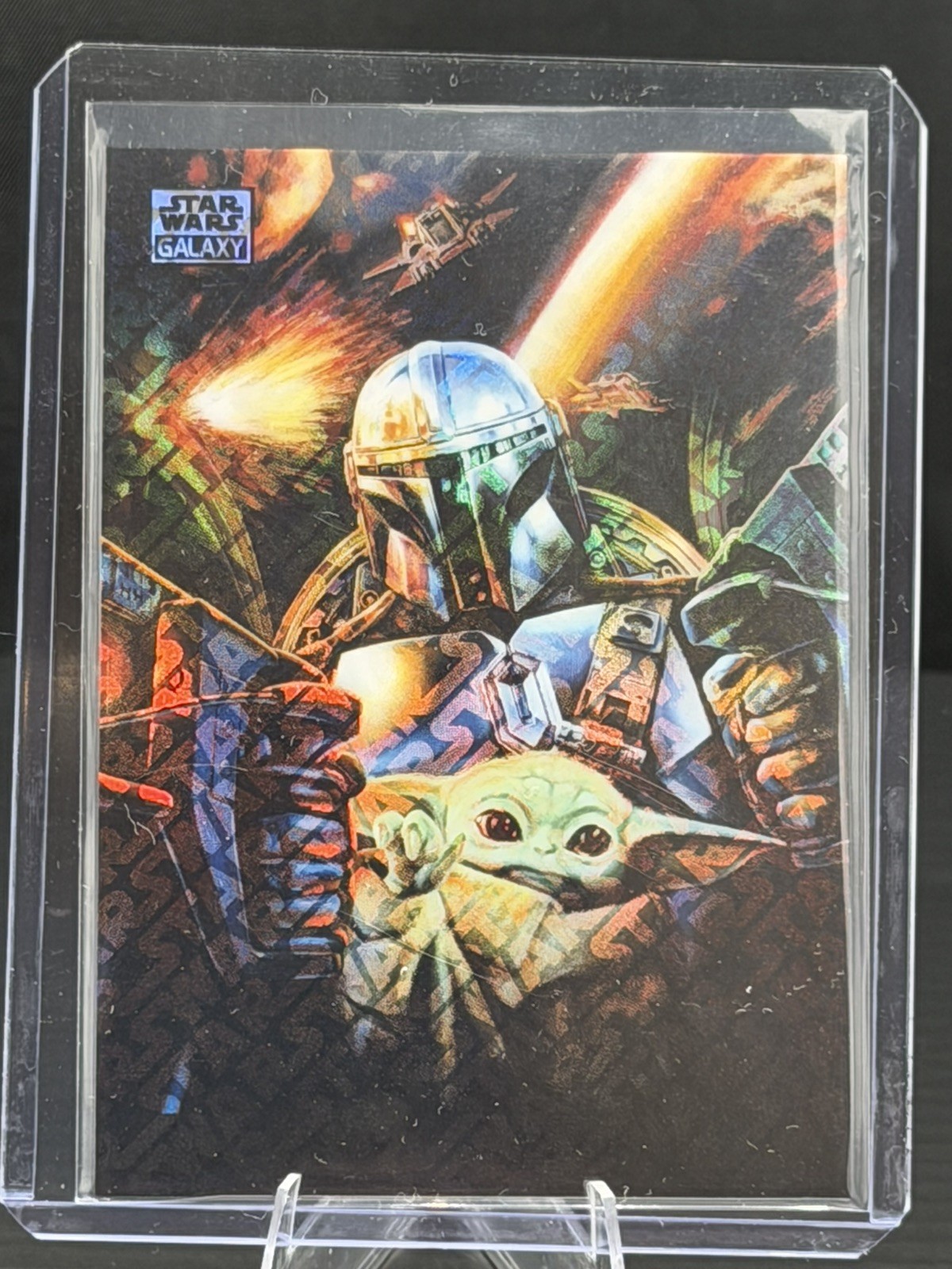 2026 Topps Chrome Star Wars Galaxy #1 The Mandalorian's Escape /77 Logofractor