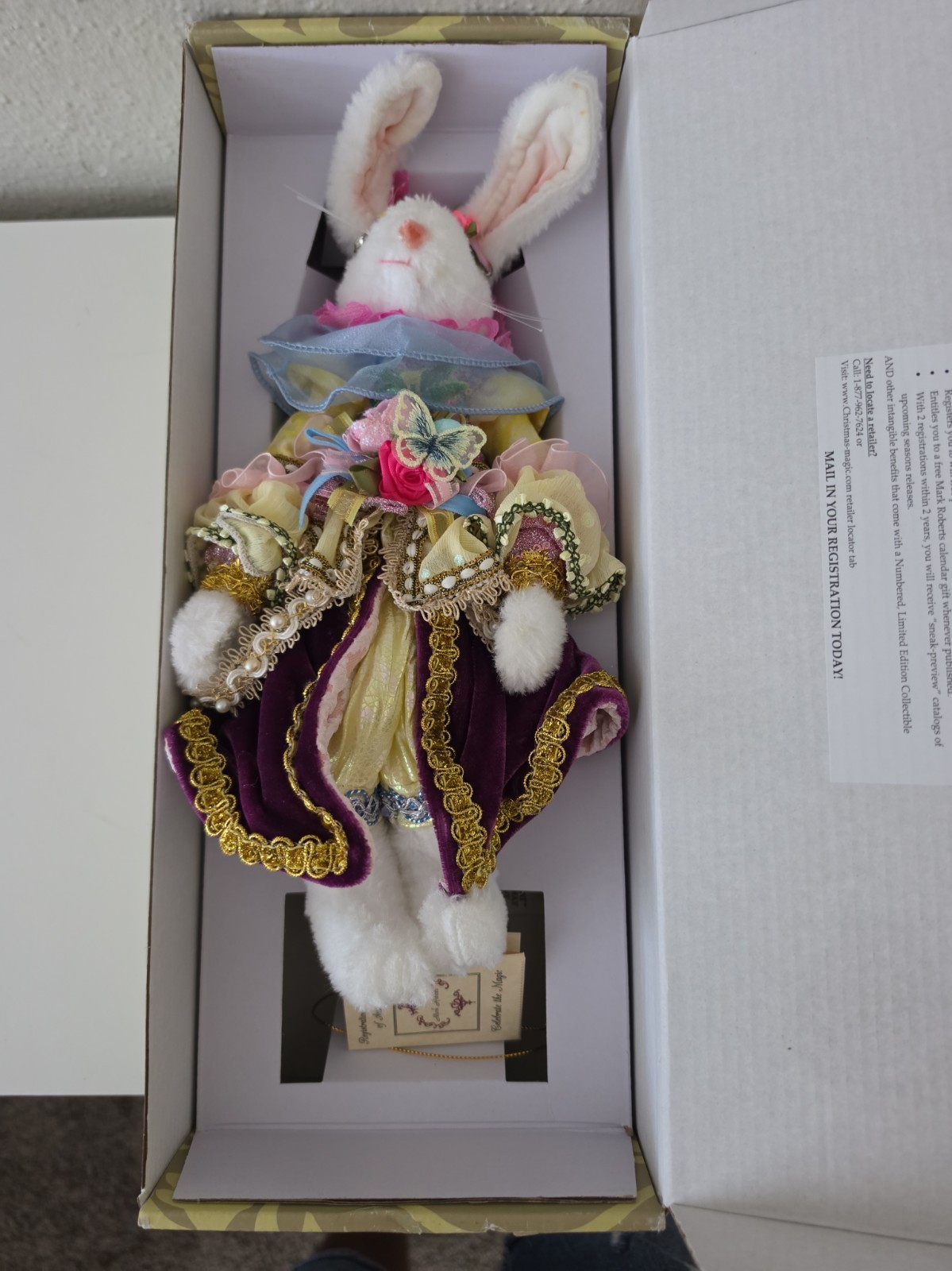 Mark Roberts Mr And Mrs Cotton Tail Rabbit Small, 13 Inches, pair  ADORABLE