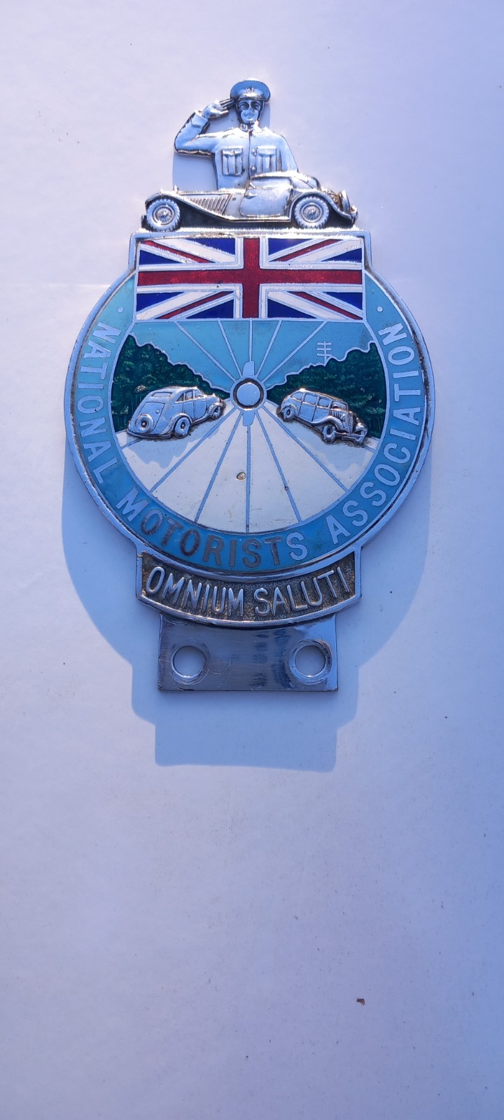 Vintage 1930's National Motorists Association Car Badge By Collins London.