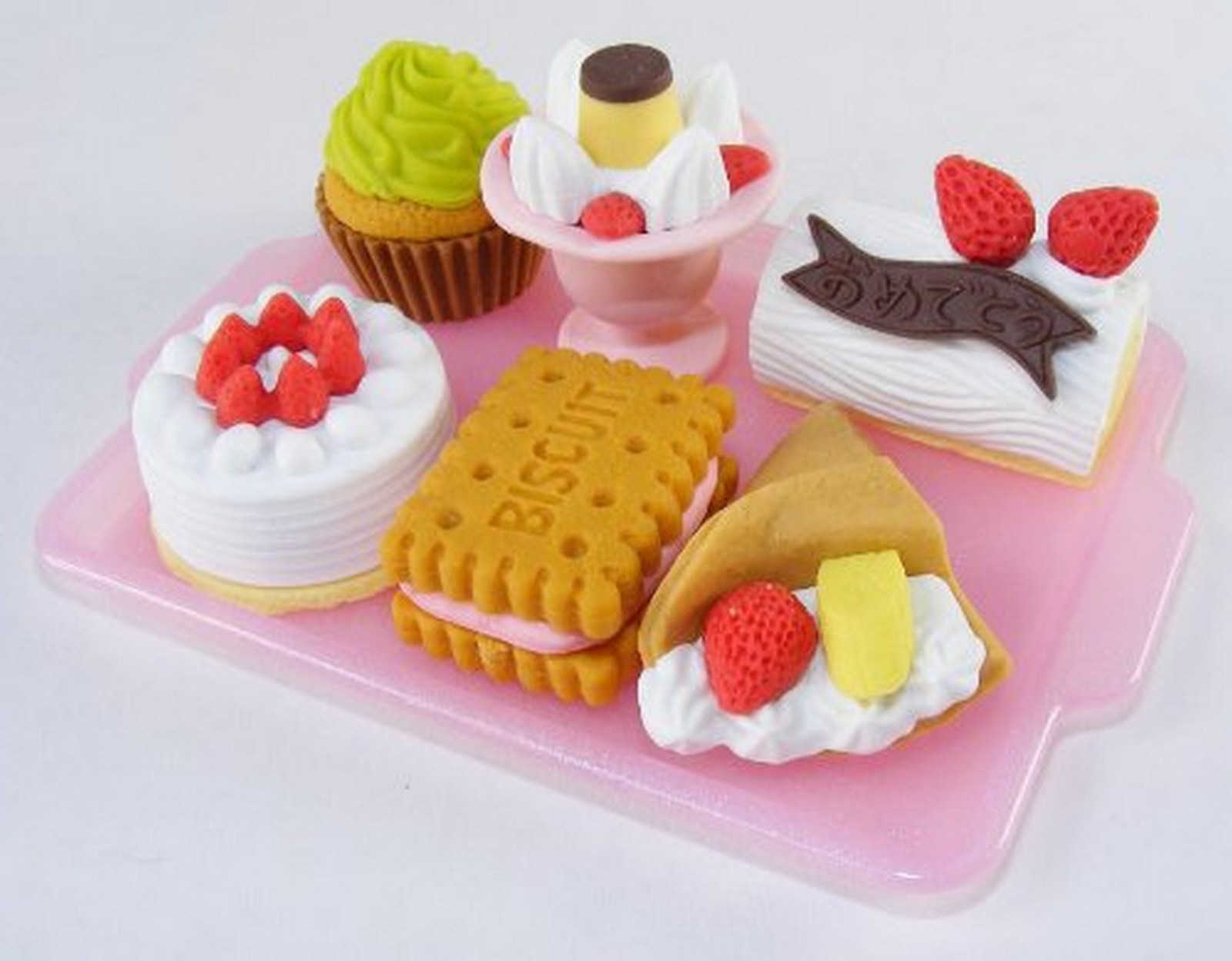 Japanese Iwako Cake Dessert Party Eraser Set #0891 S-3018