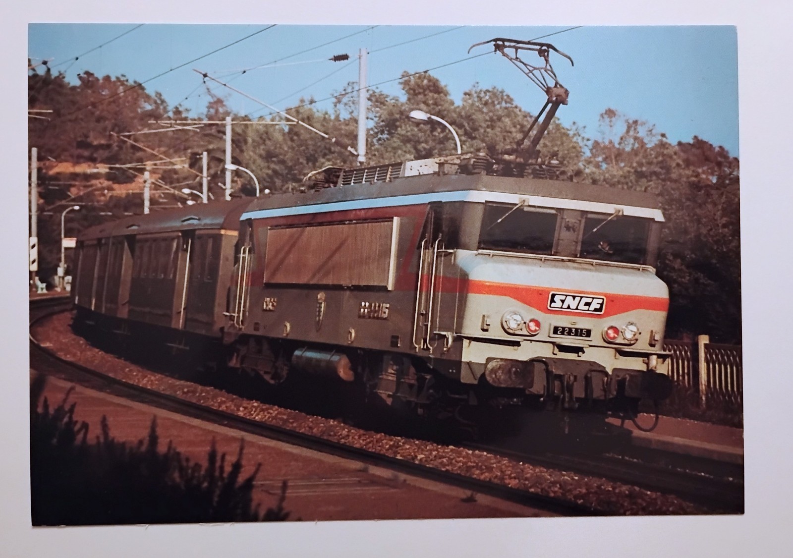 Marseille France Postcard Train BB 22315