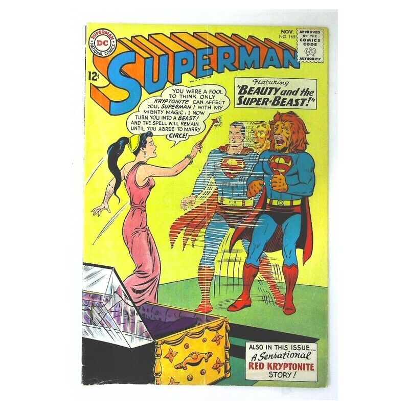 Superman (1939 series) #165 in Fine minus condition. DC comics [r%